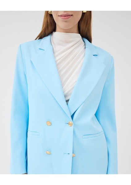 Kadın Kruvaze Kapamalı Reglan Kollu Fletolu Cep Detaylı Ceket fırsatları