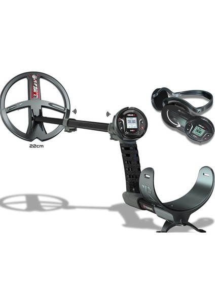 Xp Ws6 Master Dedektör (Ws6 Kablosuz Kulaklık ve 22CM Fmf Başlık Ile) Siyah