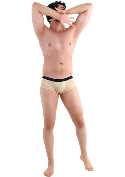 Glımmer Gold Fantezi Işıltılı Transparan Simli Erkek Boxer