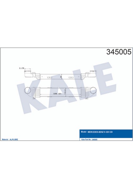 Mtxdpn Turbosarj Radyatoru Mercedes S-Class W220 99 05
