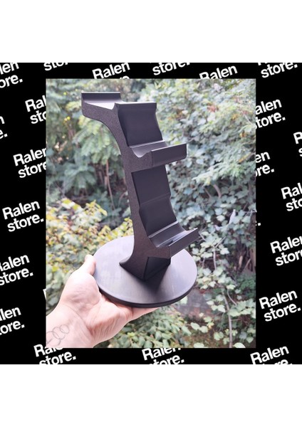 Ps5 Gamepad Dualsense 2'li + Kulaklık Stand Siyah Renk | 23CM ( Yüksek Kalite 3D Baskı Pla ) indirimleri