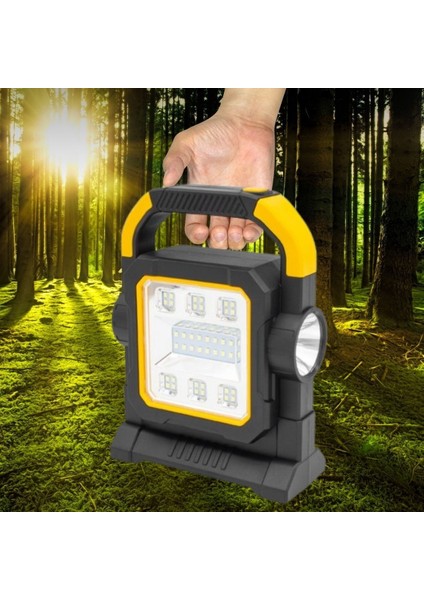 Hellocloud Şarjlı Solar LED Çalışma Işığı | USB Çıkışlı Taşınabilir Projektör Lamba fırsatları