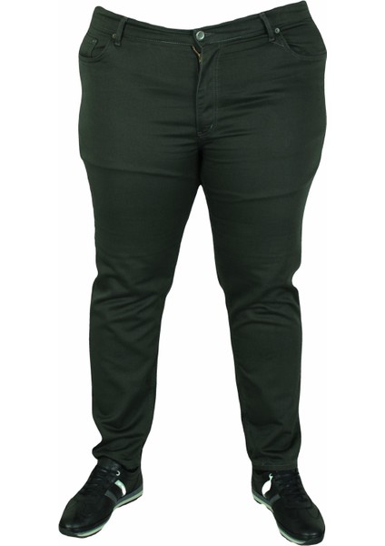 Mocgrande Büyük Beden Klasik 5 Cep Pantolon Venedik 11916 Hakı