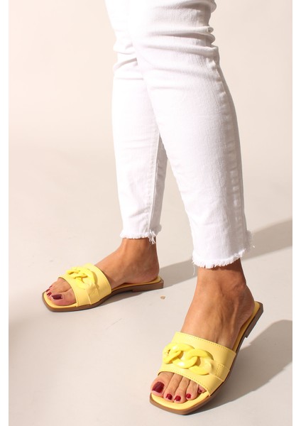 Idil Sarı Cilt Kadın Terlik