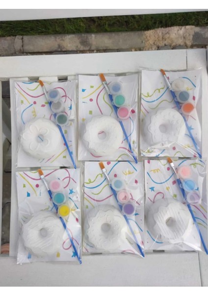 15 Adet - Donut Set/ Taş Boyayın Seti, Kendin Yap,dıy,doğum Günü Hediyesi, fiyatları