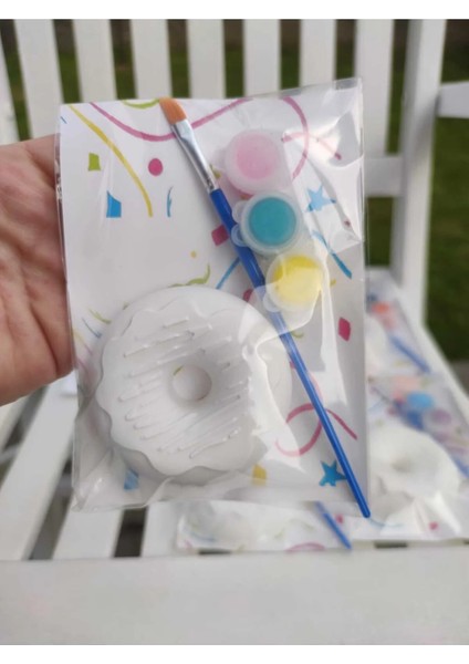 15 Adet - Donut Set/ Taş Boyayın Seti, Kendin Yap,dıy,doğum Günü Hediyesi, fırsatları