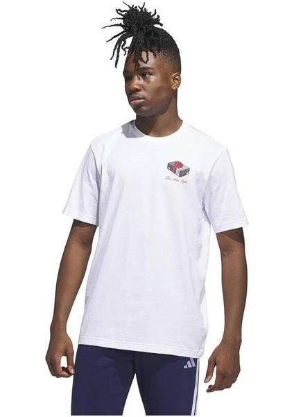 Erkek Beyaz T-shirt M HLDY GFTBOX T JV8439