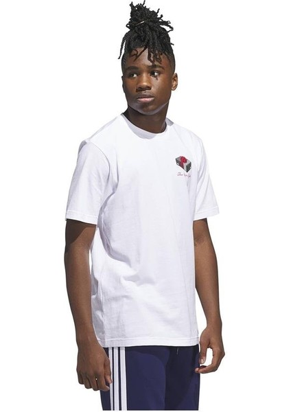 Erkek Beyaz T-shirt M HLDY GFTBOX T JV8439