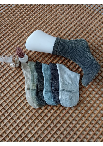 Simli Dikişsiz Burun 6'lı Kadın Çorap fiyatları