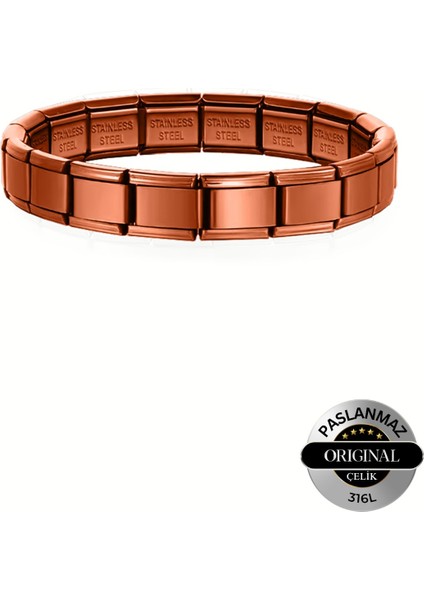 Italyan Charm Çelik Bileklik Renkli Model