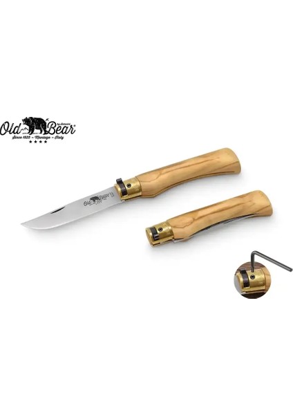 Antonini Old Bear 10CM Zeytin Ağacı Saplı Xl Çakı