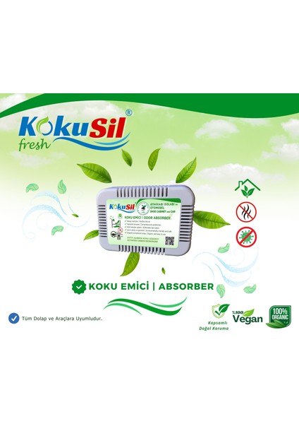 Kokusil Ayakkabı Dolabı Koku Giderici ve Koku Emici