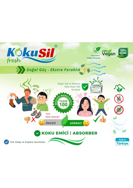 Kokusil Ayakkabı Dolabı Koku Giderici ve Koku Emici modelleri