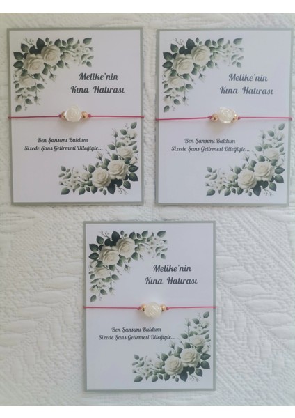 72 Adet Kişiye Özel Gül Inci Model Düğün Nikah Nişan Söz Kına Hatırası Dağıtmalık Hediyelik Bileklik modelleri