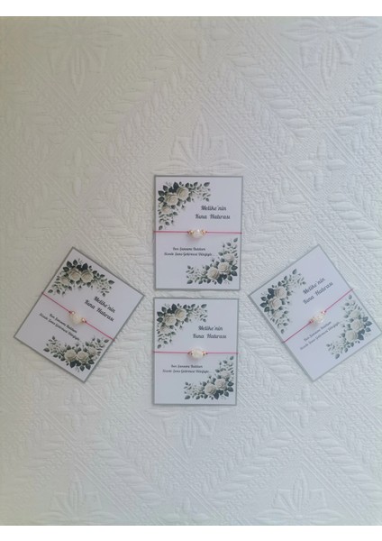 72 Adet Kişiye Özel Gül Inci Model Düğün Nikah Nişan Söz Kına Hatırası Dağıtmalık Hediyelik Bileklik indirimleri