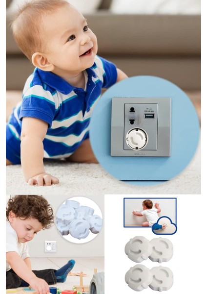 Çocuk Emniyeti Için Priz Kapatıcı – 12’li Paket | Kalın Tip Plastik, Bebek Koruyucu Priz Koruyucu fiyatları