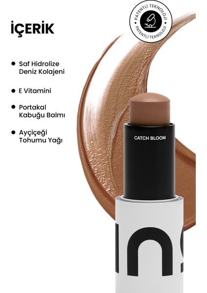 Catch Sculpt Multi Use Contour Stick Sand + Catch Bloom Pocket Lip Cheek Stick Peony + Ino Makyaj Çantası indirimleri