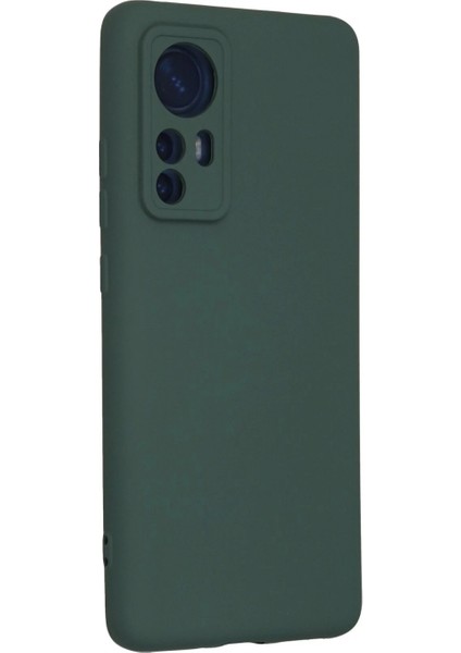Xiaomi Mi 12 Kılıf Nano Içi Kadife Silikon - Koyu Yeşil modelleri