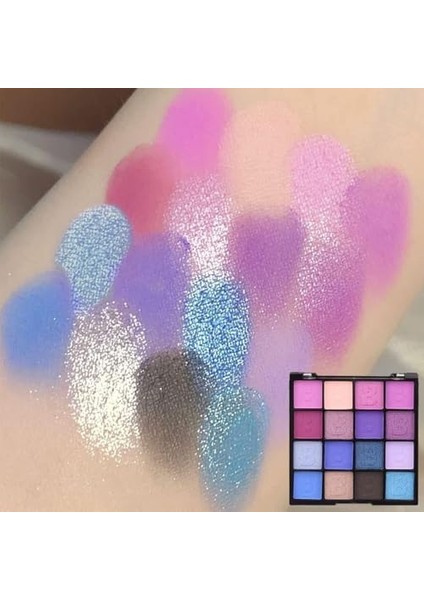 Xspring 16 Renk Göz Farı Paleti, Uzun Süren Renkli Göz Farı Paleti, Mat ve Parıltılı Göz Farı, Karıştırılabilir Uzun Süren Suya Dayanıklı Makyaj Paleti, Kadınlar ve Kızlar Için modelleri