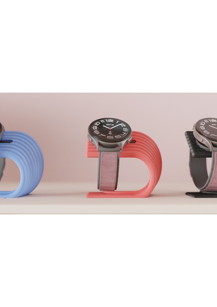 Samsung Galaxy Watch Şarj Standı – Manyetik Şarj Tutucu, Masa Üstü Stand, Kablo Düzenleyici
