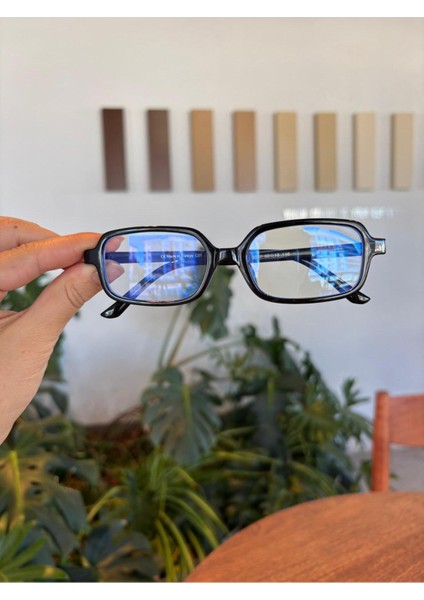 Square Siyah Dikdörtgen Trend Miux Ekran Gözlük Unisex 2025 Sezon fiyatları