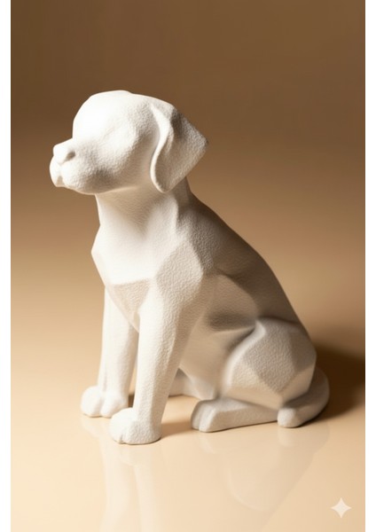 Labrador Figürü | 10 cm | Labrador Geometrik Masaüstü Dekorasyon | 3D Baskı Sanatı fırsatları