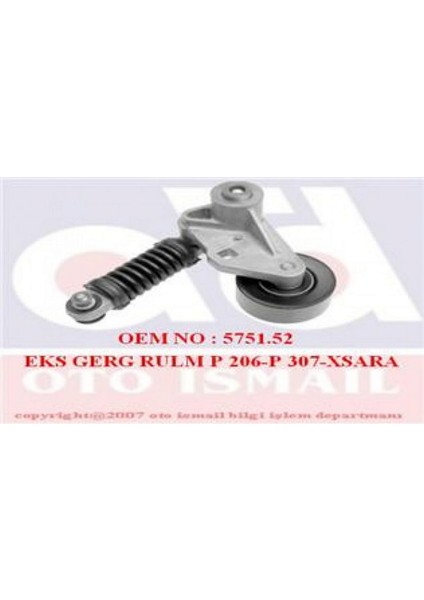 Mtxdpn Alternatör Gergi Rulmani Gerdirici P206 1.4i-1.6i-16 16V 98- -Xsara 1.4i-1.6-1.6 16V 97-05