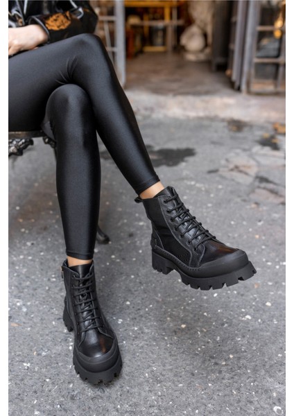 Teric Kadın Siyah Gercek Deri Bot fiyatları