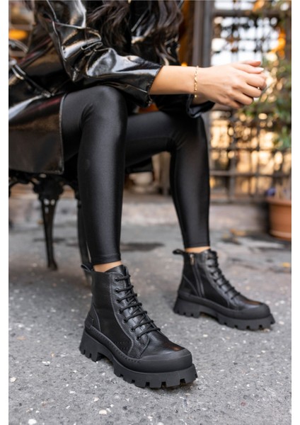 Teric Kadın Siyah Gercek Deri Bot fırsatları