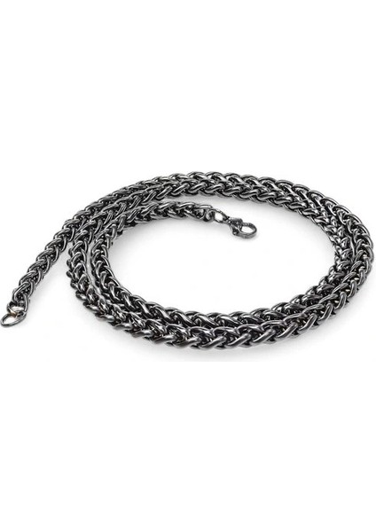 Siyah Renk Çelik Kolye 6mm 3351CEK019