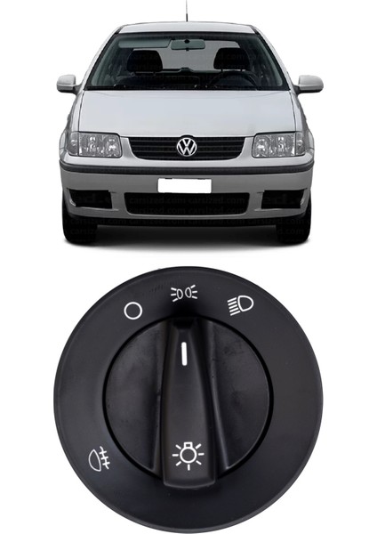 Vw Volkswagen Polo Dürbün Göğüs 2000-2002 Uyumlu Far Açma Düğmesi Anahtarı Tek Arka Sisli 1C0941531