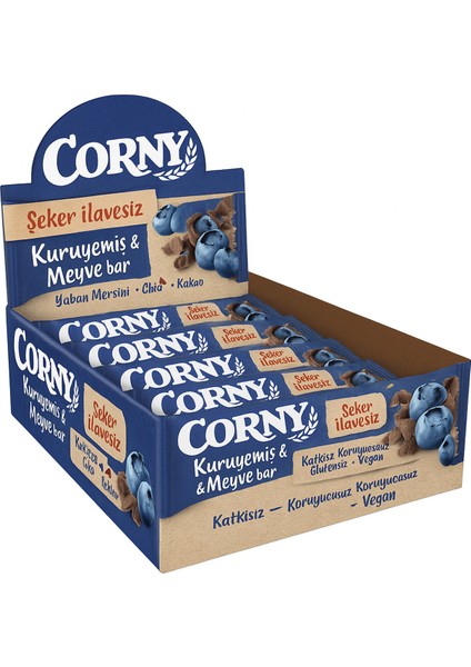 Kuruyemiş ve Meyve Bar Yaban Mersini -Chia-Kakao 35 gr X12LI fiyatları