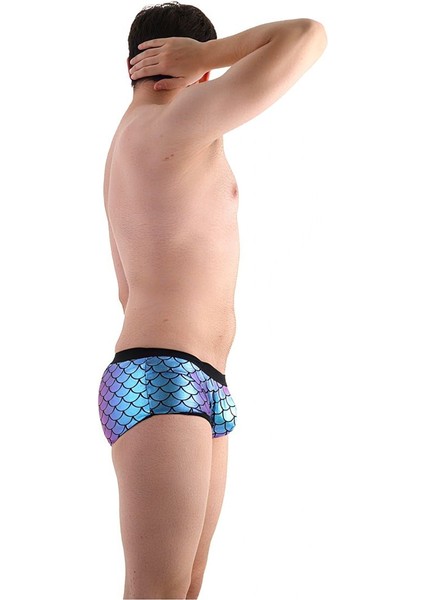 Slıde – Parlak Yanar Döner Çok Renkli Fantezi Erkek Boxer (Mavi & Pembe) modelleri