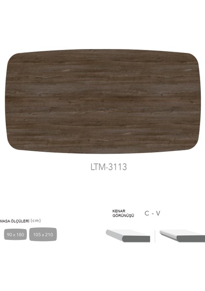 Cdf Masa Tablası 90X180 - DCLTM3113