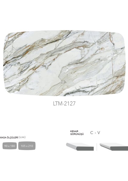 Cdf Masa Tablası 105X210 - DCLTM2127