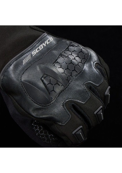Motosiklet Kışlık Eldiven Waterproof Oxford ve Deri Kumaş Premium Motor Korumalı Eldiveni Black fırsatları