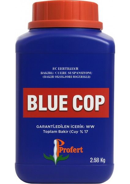 Bluecop – %17 Bakır Içerikli Sıvı Bakırlı Gübre (Bakır Oksiklorür Içerikli) Bitkilerde Güçlü Gelişim, Sağlıklı Doku Oluşumu ve Dayanıklılık Için Özel Formül!