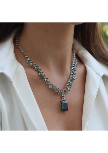 Aleksandrit Işıltısı Gümüş Gerdanlık