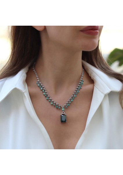 Aleksandrit Işıltısı Gümüş Gerdanlık fiyatları