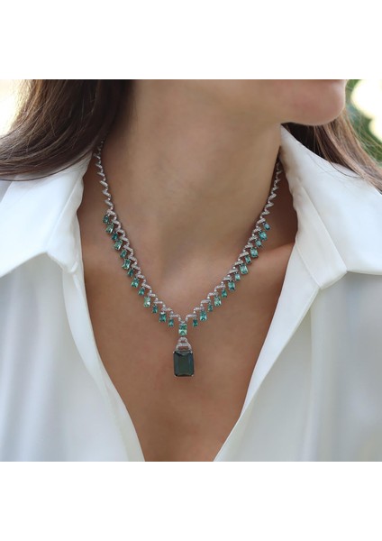 Aleksandrit Işıltısı Gümüş Gerdanlık fırsatları