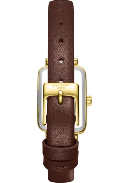 LC08208.142 Dikdörtgen Kadranlı Deri Kordon Metal Kasa 3 Atm Suya Dayanıklı Kahverengi Renk Kadın Kol Saati fırsatları