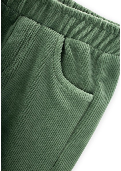 Fitilli Kadife Pantolon 1-8 Yaş Yeşil modelleri