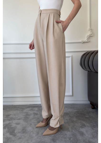 Düğme Detay Blazer Marka Takım- Taş