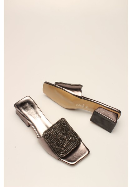 Idil Platin Cilt Taşlı Kadın Terlik fırsatları