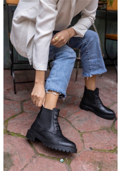 Novae Kadın Siyah Gercek Deri Bot fırsatları