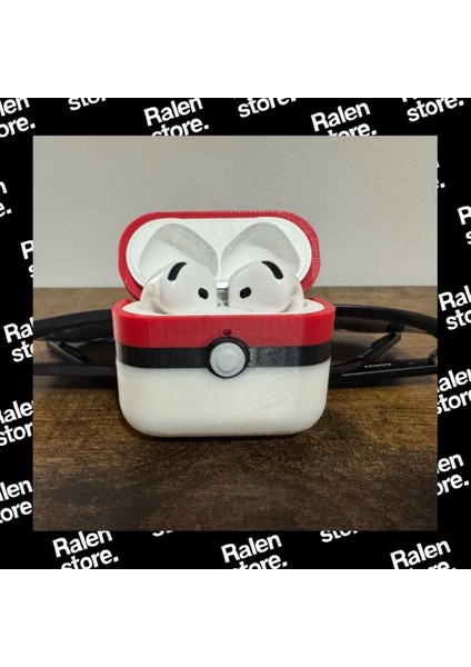 Pokemon Pokeball Temalı Airpods 4 Uyumlu Kılıf | 5cm ( Yüksek Kalite 3D Baskı Pla ) fiyatları