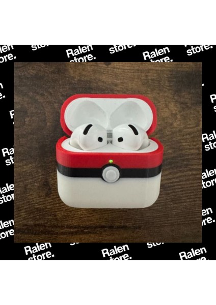 Pokemon Pokeball Temalı Airpods 4 Uyumlu Kılıf | 5cm ( Yüksek Kalite 3D Baskı Pla ) modelleri