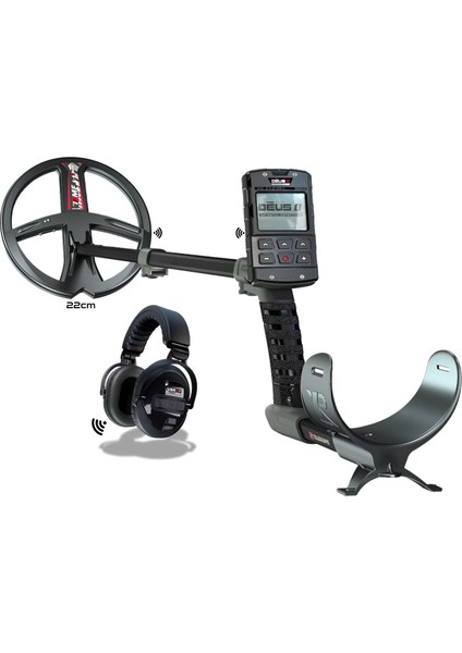Xp Deus 2 Dedektör (Ana Ünite, WSA2XL Kablosuz Kulaklık ve 22CM Fmf Başlık Ile) Siyah