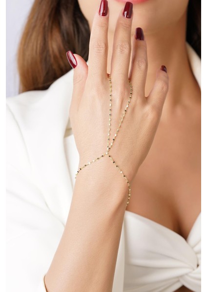 14 Ayar Altın Kalın Aynalı Zincir Şahmeran