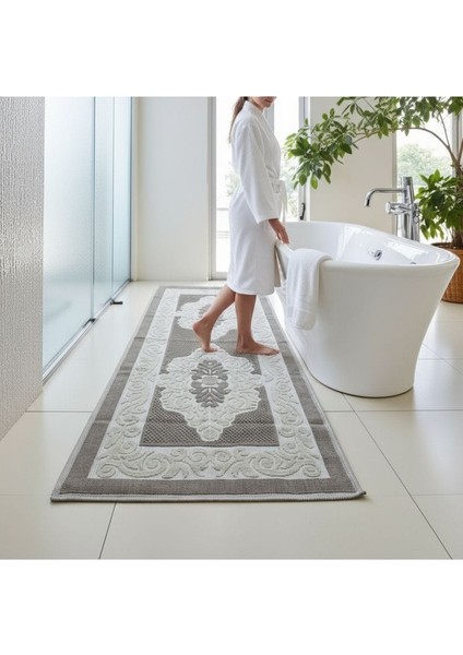 Pamuklu Kaymaz Taban Dikdörtgen Banyo Paspası – Yüksek Emici Pamuk Dokuma Banyo Halısı fırsatları